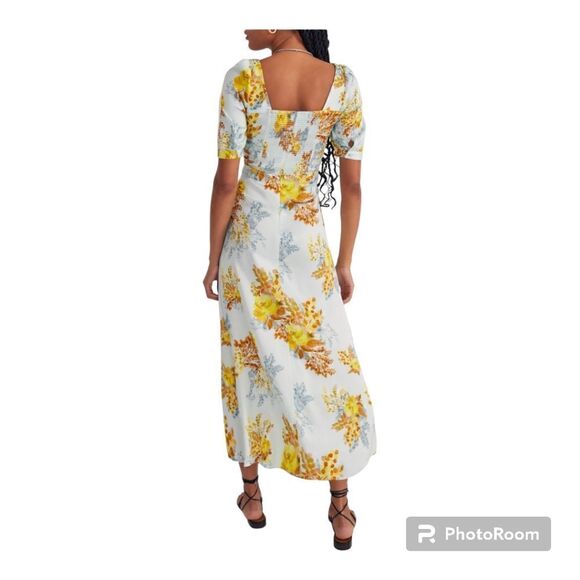 Favorite Daughter Marigold Bloom Floral Print Side Slit Maxi Dress Women’s Size - Picture 4 of 17